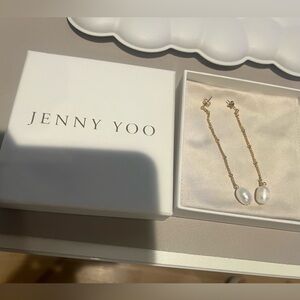 Jenny Yoo Hampton Pearl Drop Earrings